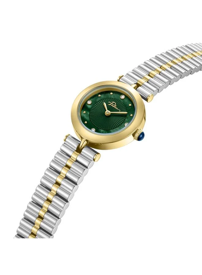بوليس Agra Green Dial Stainless Steel Bracelet Analog Watch for Women, 24mm